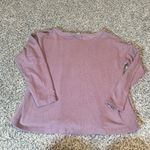 pure jill mauve knit crew neck long sleeve pullover top women size L Purple Size L Photo 7