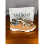 Josef Seibel Womens Leather Low Profile Comfort Sneakers Sina 11 Size 6 EU 37 Tan Photo 1