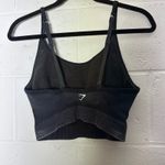 Gymshark  Black Seamless Longline Sports Bra Crop Top Womens Size Medium Photo 1