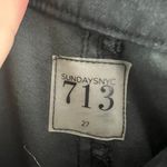 Sundays  NYC Black Button Fly Slim Leg Jeans Size 27 Photo 3
