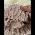 Pale Pink Cozy Cable Knit Beanie with Plush Lining Photo 3