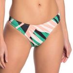 The Bikini Lab Women's Sonic Boom Palm Print Cheeky Bikini Swim Bottoms sz M Photo 1