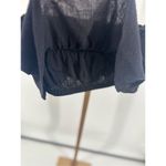 Free People  Black Ruffle Strapless Tube Top Women’s Size Small Boho Photo 5