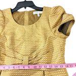 See By Chloe ' Gold Cap Sleeve Bow Detail y2k vtg 90s mini dress 4 S Photo 5