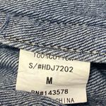 The Iconic Women's Blue Long Sleeve Button Down Distressed Denim Jeans Jacket M Size M Photo 5