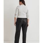 Madewell x Aimee Song Faux Leather Black Trousers Size 14 NEW Photo 9
