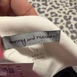 Danny & Nicole  White Long Sleeve Jacket with Black & White Dress Photo 5