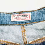 Guess Vintage  Jeans High Waist Button Fly Distressed Denim Blue Jeans Shorts Photo 3