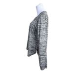 Reebok  Gray Striped High Low Thumbhole Activewear Top Shirt LARGE‎ Urban Runner Photo 3