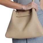 8 Other Reasons  Vegan Pebbled Leather Slouchy Bucket Bag Tan/Beige Photo 6