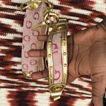 Guess RARE Vintage Y2K Pink gold mini shoulder hand bag purse baguette studded grommets zipper fringe tassels fairycore subversive streetwear goth grunge Photo 4