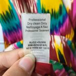 Alice + Olivia  Russel Mini Slip Dress Multicolor Tribal Wave Print Small Photo 9