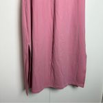Halara  Sleeveless MIDI Cool Touch Dress in Pink Rose with Slits NWT Photo 4