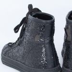 Gucci  California Black Glitter High Top Sneakers SIze 36.5 Photo 6