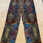 Premise Woman 2X Wide-Leg Pull-On Pants Plus Size Colorful Print Festival Comfy Photo 0