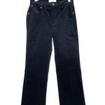 Current/Elliott Current Elliott The Vanessa Crop Pants Dark Navy Velvet Womens Size 25 NEW Photo 1