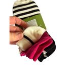 Kate Spade Womens 3-Pair Socks Set Floral & Striped Patterns One Size Fits All Photo 3