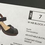 No Boundaries NWT  black Women's Block Heel Sandals Size 7 new in box Photo 2