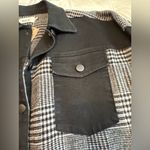BKE  denim and pieced flannel jacket Photo 8