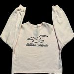 Hollister  pink cropped crewneck long sleeve sweatshirt: Size S Photo 1