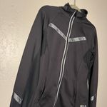 FILA Sport Performance Reflective Full Zip Running Jacket Black Gray SZ Small Photo 4