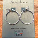 NWT Mia Fiore Sterling Silver Hoops Photo 0