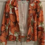 Carlisle ‎ Linen Blend Poppy Floral Blazer Jacket size 10 Photo 2