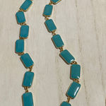 Kate Spade  long blue & gold tone necklace Photo 0