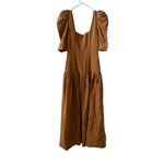 Mara Hoffman 🆕  Phaedra Linen Maxi Dress Khaki Sz 0 Photo 4