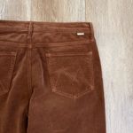 MOTHER The Mid Rise Dazzler Ankle Hopscotch Brown Corduroy Pants 32 Monk's Robe Photo 4