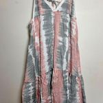 Ocean Drive  Tie Dye Sleeveless Tier Tie Back Midi Dress Women’s Sz S NWT Photo 0