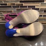 Olsenboye  color block heels Women’s Size 8 Magenta And Purple Photo 5