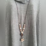 Bohemian Ethnic Style Ceramic Tassel Adjustable Necklace Sweater Chain Accessori Brown Photo 14