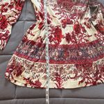 Free People  Mini Dress Sz MED Modern Nomad Off-Shoulder Floral Boho Bell Sleeve Photo 14