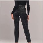 Abercrombie & Fitch Abercrombie 80’s Ultra High Rise Mom Jeans in Black 4 Photo 2
