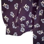 Draper James  Floral Peasant Dress Women's Large Navy Preppy Feminine Dainty Photo 4