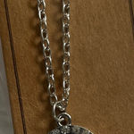 Silver Evil Eye Pendant Necklace Photo 0