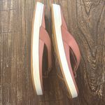 OluKai Nu'a Pi'o Sandals 8 EUC Pink Clay Platform Flip Flop Coastal Gorpcore White Photo 2