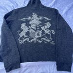 Ralph Lauren  Lambswool Coat Of Arms Crest Turtleneck Knit Sweater Size P Large Photo 1