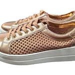 Steven By Steve Madden Steve Madden Napa Platform Sneaker Shoes Casual Leather Comfort 8.5M Rose Gold Photo 0
