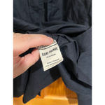 Womens Djerf Avenue Button Up Boxu Organic Cotton Minimalist Black Shirt Medium Photo 4