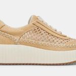 Dolce Vita Light Natural Raffia Platform Dolen Sneakers Tan Size 6.5 Photo 1