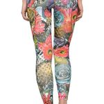 Adidas Snowboarding Vivarium Succulent Floral Print Leggings Pants Tights Size L Photo 14