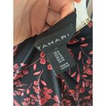 Tahari Women’s black and red floral dress size 6 work attire classy dress Photo 4