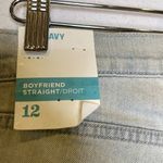 Old Navy  Floral Embroidered Boyfriend Straight Denim Distressed NWT Sz 12 Photo 6