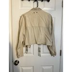 BKE  Jacket Women’s small Beige Utility Cropped Motto Casual Ladies Bohemian Photo 2