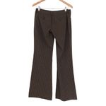 Brown Plaid Flare Trousers Wide Leg Bell Bottom Pants Women's Size 7 Photo 3