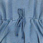 A New Day Blue White Stripe T-Shirt Dress Drawstring Waist Casual Beach Size XXL Photo 5