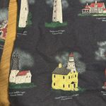 Art Unlimited Sportswear Sweater Adult M Blue Lighthouse Button Up USA Made Size M Photo 10