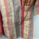 Nic+Zoe  clover stripe linen blend oversized blazer size XL Photo 3